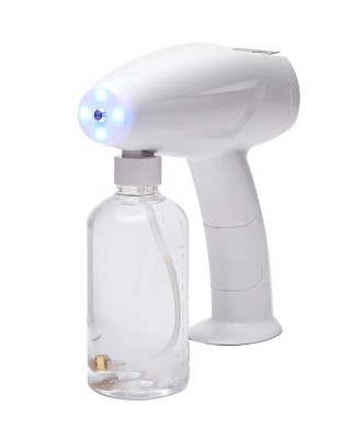 250ML Handheld Atomizing Sprayer USB Charging Wireless Nebulizers Disinfectant Fogger Blue  ray Nano Steam Sprayer with Touch Screen